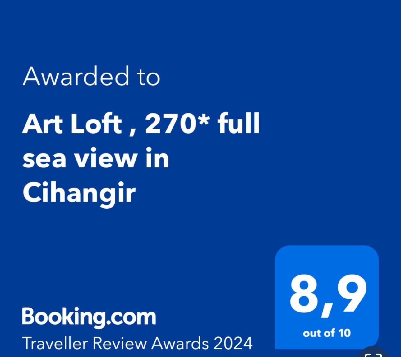 Art Loft , 270* Full Sea View In Cihangir Daire İstanbul Dış mekan fotoğraf